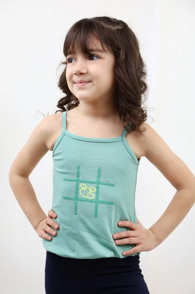 Toontoy Kız Bebek Baskılı Atlet ürün görseli 1