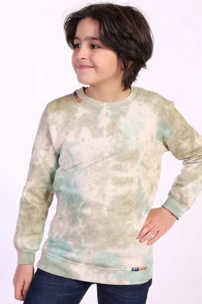 Toontoy Erkek Çocuk Batik Desenli Sweatshirt ürün görseli 1
