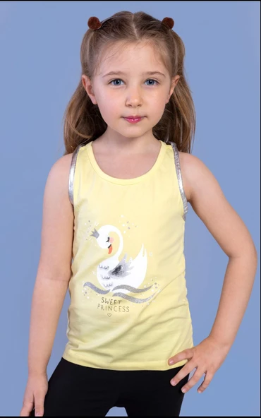 Toontoy Kız Çocuk Baskılı Yuvarlak Yaka Tişört ürün görseli 1