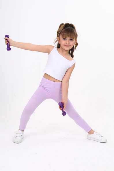 Toontoy Kız Çocuk  Düz Tayt ürün görseli 1