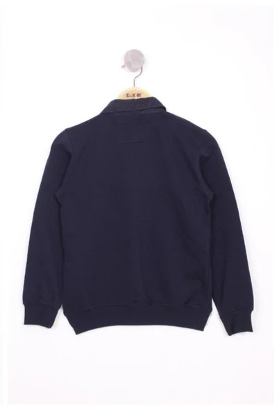 Toontoy Erkek Çocuk Gömlek Yaka Okul Sweatshirt ürün görseli 1