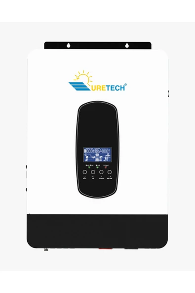 URETECH 3KVA 3KW 4.2KVA 3800 Watt Tam Sinüs Akıllı MPPT 110A H.V 55-450V İnverter 24dc-220Vac 4.2kw İnvertör ürün görseli 1