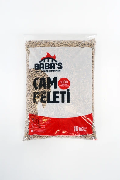 ÇAM PELETİ / ÇAP: 6 MM / 10 KG POŞET / BABA'S STOVE ürün görseli 1