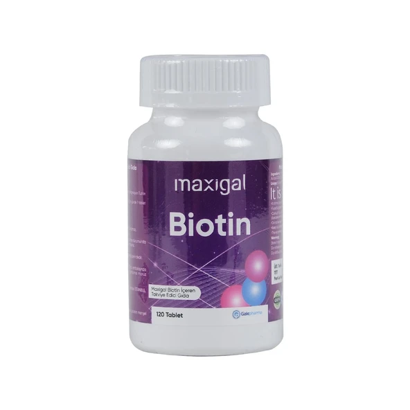 Maxigal Biotin 5 mg 120 Tablet ürün görseli 1