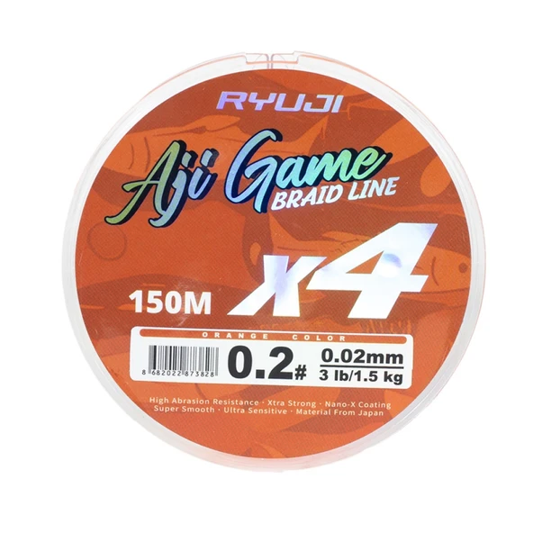 Ryuji Aji Game 4B Orange 150m İp Misina ürün görseli 1