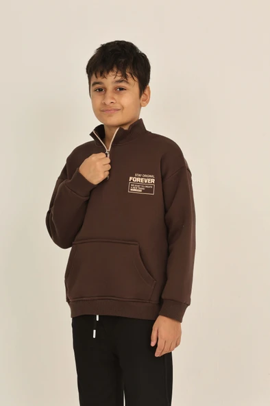 Toontoy Erkek Çocuk Forever Baskılı Sweatshirt ürün görseli 1