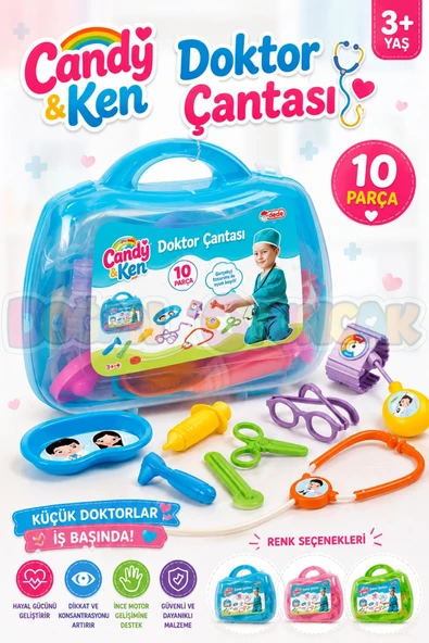 Candy & Ken Doktor Çantası - Doktor Setleri - Doktor Oyuncak Seti ürün görseli 1