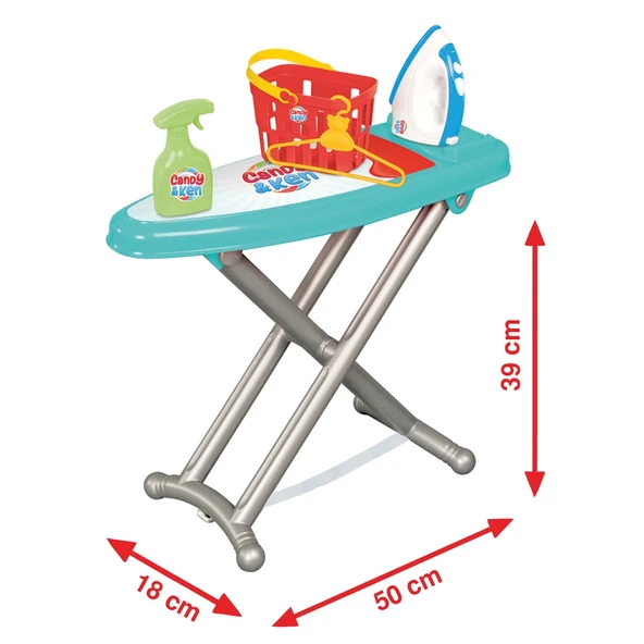 Candy & Ken Ütü Seti - Ev Eşyaları Seti - Ev Oyuncakları Seti - Resim 3