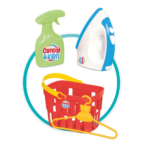 Candy & Ken Ütü Seti - Ev Eşyaları Seti - Ev Oyuncakları Seti - Resim 4