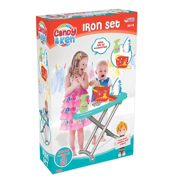 Candy & Ken Ütü Seti - Ev Eşyaları Seti - Ev Oyuncakları Seti - Resim 6