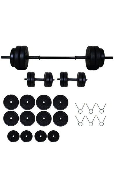 55 Kg 150 Cm Uzun Bar Dambıl Seti, Halter Seti Ve Fitness Ağırlık Seti ürün görseli 1