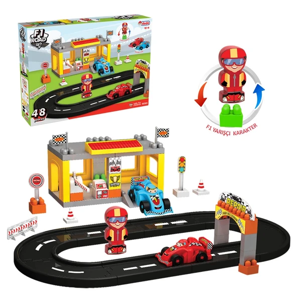 F1 Yol Seti - Lego Oyuncağı - Lego Setleri - Bloklar - Lego Seti - Pist - Yarış Seti ürün görseli 1