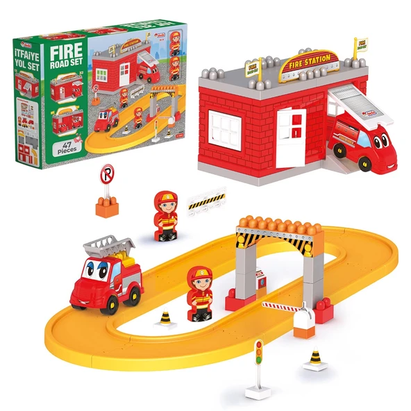 İtfaiye Yol Seti - Lego Oyuncağı - Lego Setleri - Bloklar - Lego Seti - Yarış Seti ürün görseli 1