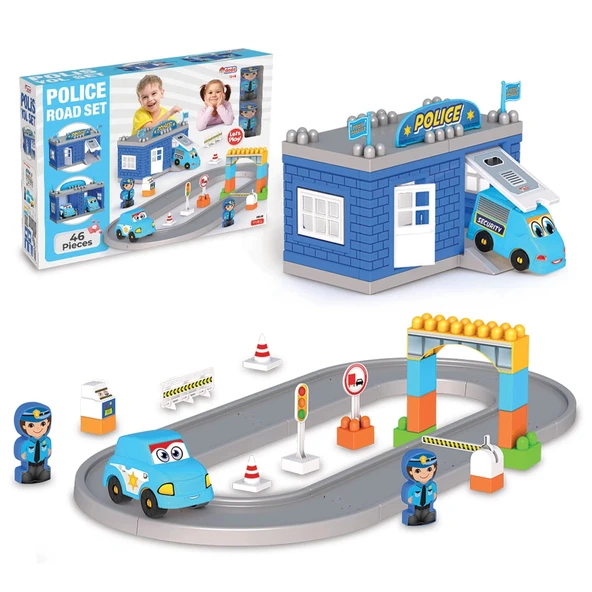 Polis Yol Seti - Lego Oyuncağı - Lego Setleri - Bloklar - Lego Seti - Yarış Seti ürün görseli 1