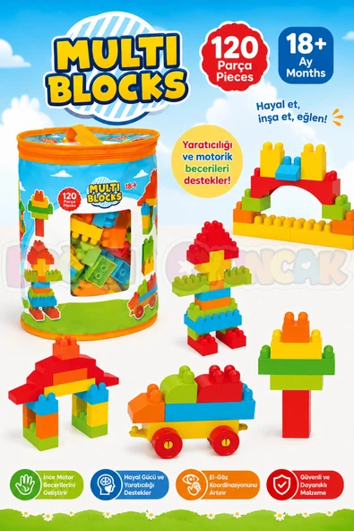 Multi Blocks (120 Parça) - Multi Bloklar - Mutli Legolar - Lego Setleri - Lego Oyuncakları ürün görseli 1