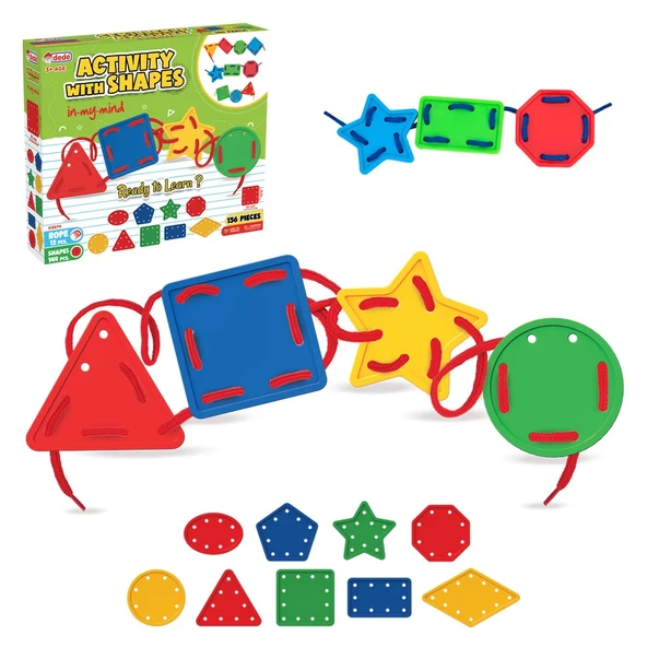 Şekillerle Aktivite Oyunu - Lego Setleri - Geometrik Oyunu - Şekilli Lego ürün görseli 1