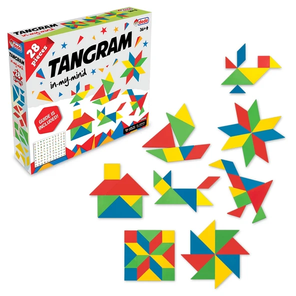 Tangram Lego (28 Parça) - Lego Setleri - Tangram Oyunu - Şekilli Lego - Tagram Seti ürün görseli 1
