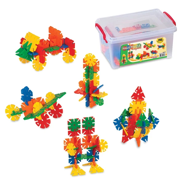 Magic Puzzle Lego (200 Parça) - Sihirli Puzzle- Küçük Bloklar - Sihirli Legolar Oyuncak ürün görseli 1