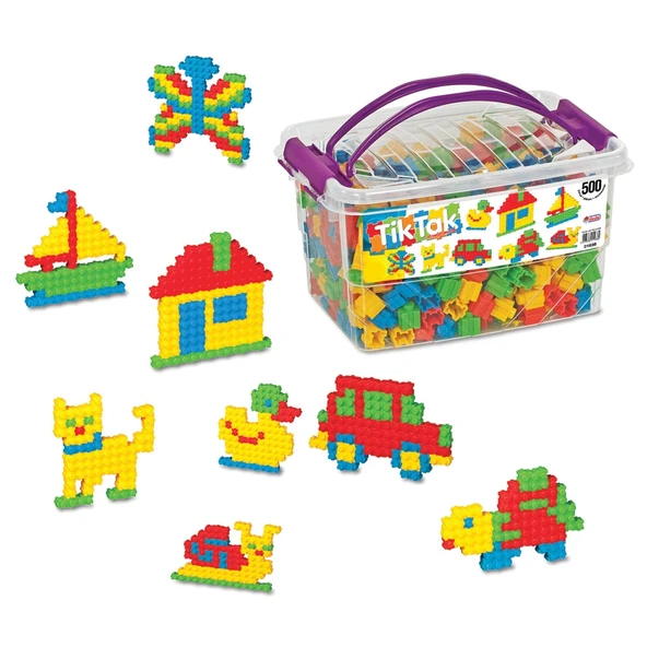 Tiktak Lego (500 Parça) - Tik-Tak Puzzle - Küçük Bloklar - Tik Tak Legolar Oyuncak ürün görseli 1
