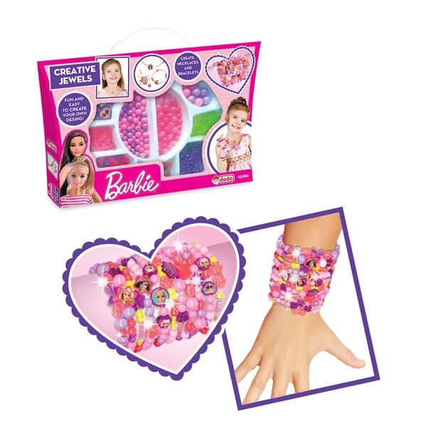 Barbie Takı Seti Küçük El Çantası - Dede Takı Seti - Boncuk Kolye Seti - Barbie Oyuncakları ürün görseli 1
