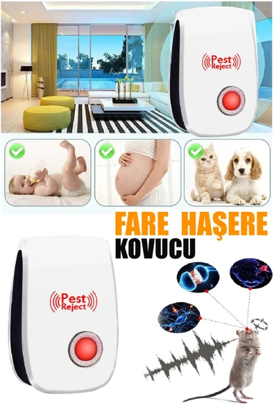 qualityworld Pest Reject Ultrasonik Fare Haşere Ve Böcek Kovucu Cihaz Elektirikli Sivrisinek Kovucu Xlf101 ürün görseli 1