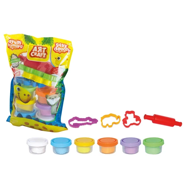 6'lı Polybag Oyun Hamur Seti 168 Gr. - Oyun Hamuru Seti - Hamur Setleri - Hamur Kalıpları ürün görseli 1