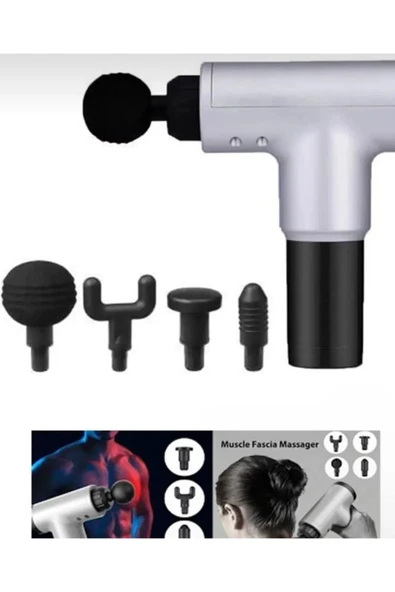lushify Masaj Aleti Tabancası Sporcu Kas Rahatlatıcı Şarjlı 6 Seviye Titreşimli Fascial Massage Gun RH-320 ürün görseli 1