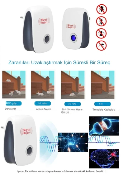 Pest Reject Elektronik Fare ve Haşere Kovucu - Resim 5