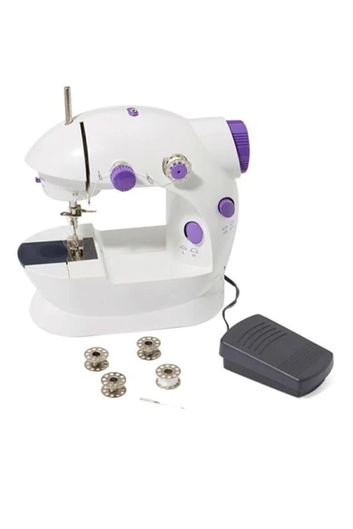 MR RZN STORE Mini Ev Dikiş Makinesi Pedallı Sewıng Machine ( Lisinya ) ürün görseli 1