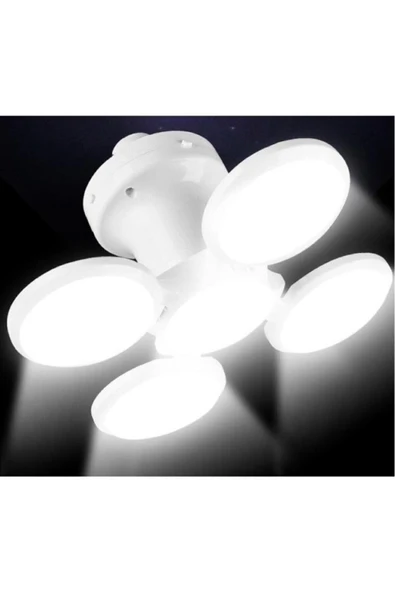 tawitec Yuvarlak Solar Led Kamp Lambası – Işıldak – Usb’den / Gün Işığında Şarj- 5 Kanatlı – 90° ürün görseli 1