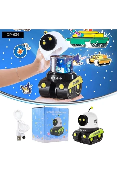 CEYLAN ADAM Dempower Robot Şeklinde Projektör Lamba - Resim 2