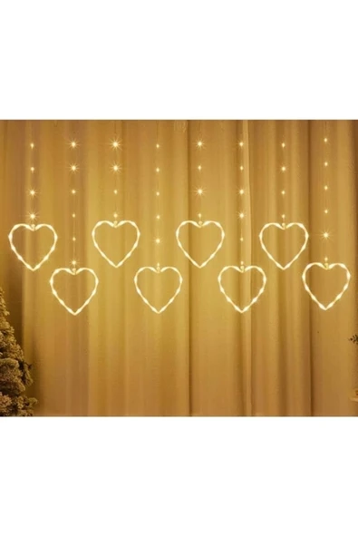 AyrStore Kalpli Perde Led Işıklar, Sevgililer Günü Romantik Led Aydınlatma ürün görseli 1
