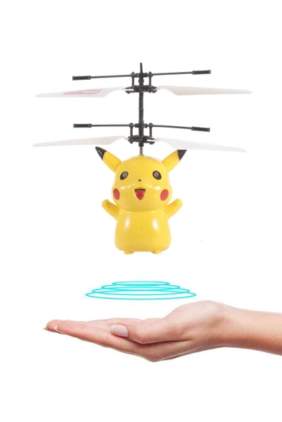 Xharma Uçan Pikachu Oyuncağı Işıklı Hareket Sensörlü Flying Pikachu - Resim 2