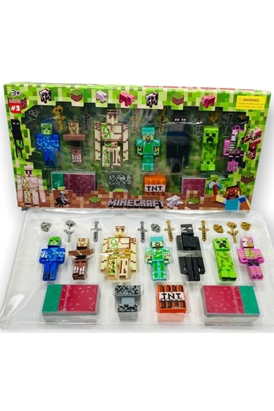 TukaShopping Minecraft 21 Parça Bol Aksesuarlı Set - Tuka ürün görseli 1