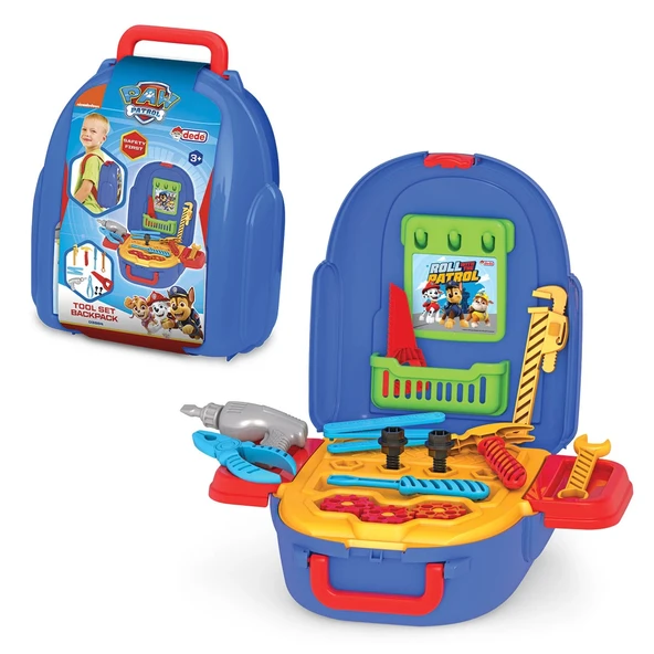 Paw Patrol Tamir Seti Sırt Çantası - Oyuncak Tamir Setleri - Tamir Aletleri - Alet Seti - Vidalama Seti ürün görseli 1