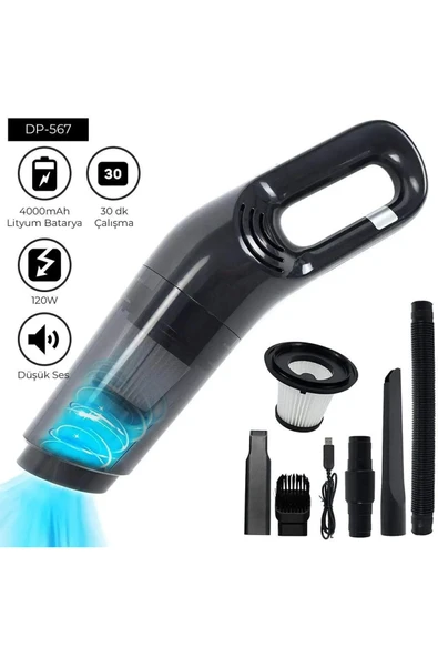 Easy Tedarik Dempower 5 Başlıklı Araç Süpürgesi ürün görseli 1