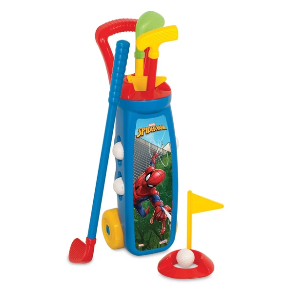 Spiderman Golf Arabası - Golf Seti - Bahçe Oyuncakları - Golf Oyuncakları ürün görseli 1