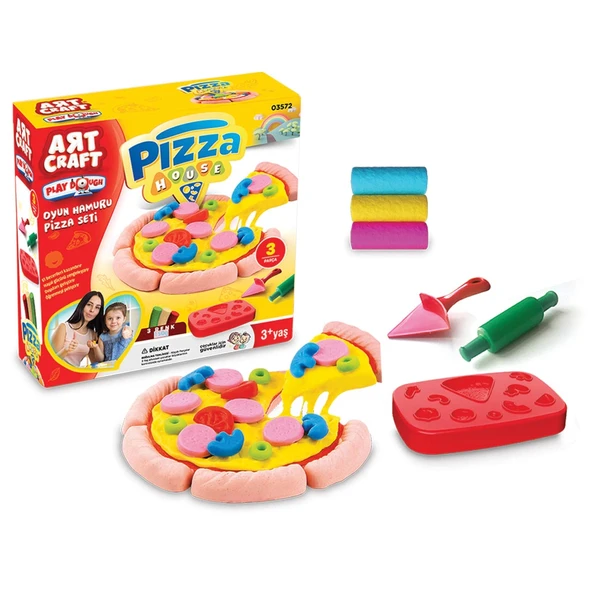 Pizza Oyun Hamur Seti 150 Gr. - Oyun Hamuru Seti - Hamur Setleri - Hamur Kalıpları ürün görseli 1