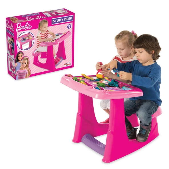 Barbie Çalışma Masası - Çalışma Masaları - Eğitici Masa - Aktivite Masası ürün görseli 1