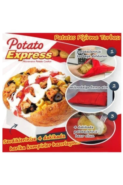Store Patates Pişirme Kumpir Torbası Potato Express - Resim 2