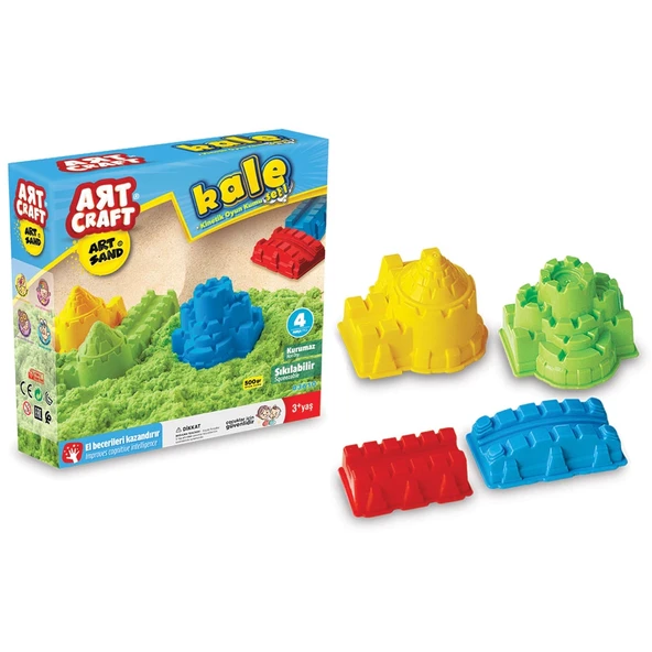 Art Sand Kale Seti 500 Gr. - Oyun Kumu Seti - Kinetik Kum Seti - Natural Kum - Doğal Kum ürün görseli 1