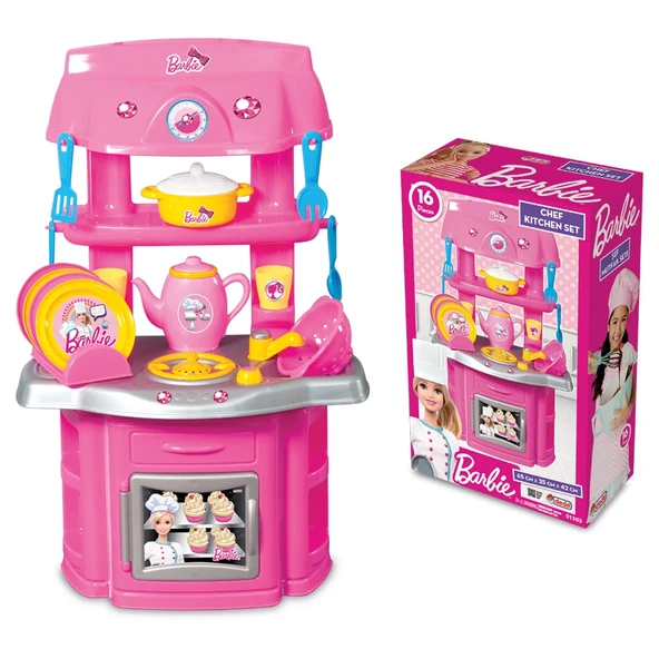Barbie Şef Mutfak Seti - Mutfak Setleri - Ev Oyuncak Setleri - Barbie Mutfak ürün görseli 1