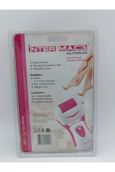 İNTER MAC3 Inter maç 3 topuk temizleme cihazı - Resim 3