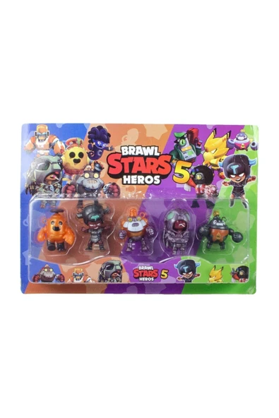 cstars Brawl Stars 5li Figür Oyuncak Seti ürün görseli 1