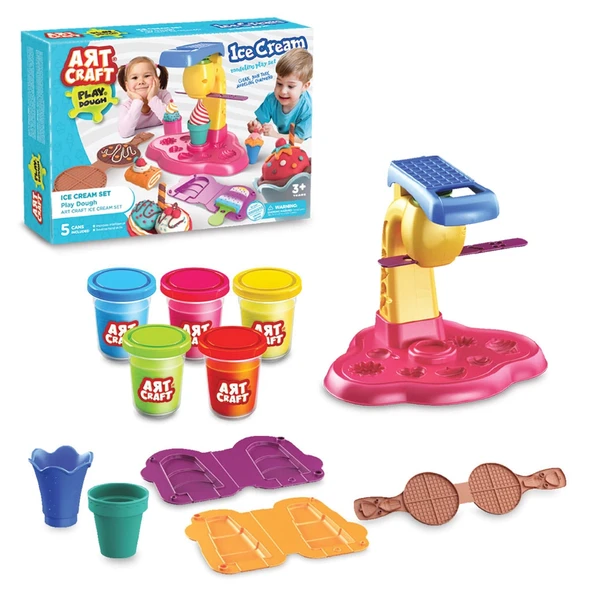Dondurma Oyun Hamur Seti 280 Gr. - Oyun Hamuru Seti - Hamur Setleri - Waffle Hamur Seti ürün görseli 1
