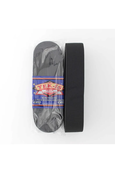 Tek-İş Paça Lastikleri 4 cm 10 m Siyah ürün görseli 1