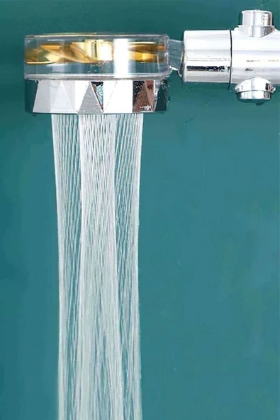 Yellowtech DUŞ BAŞLIĞI TURBO PERVANELİ SERİNLETİCİ TASARIM 360 Derece Döner Basınçlı Duş Başlığı ürün görseli 1