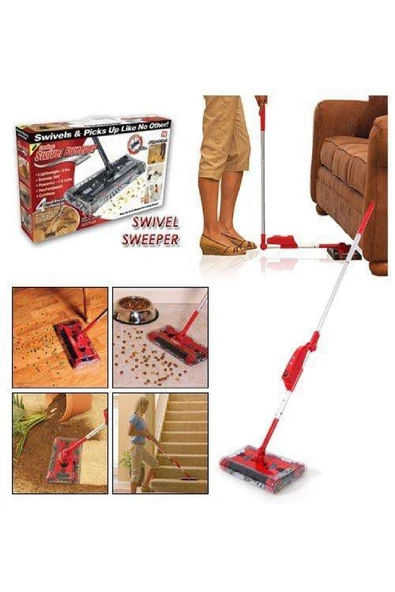 SwivelSweeper Swivel Sweeper G6 Kablosuz Şarjlı Katlanır Süpürge ürün görseli 1