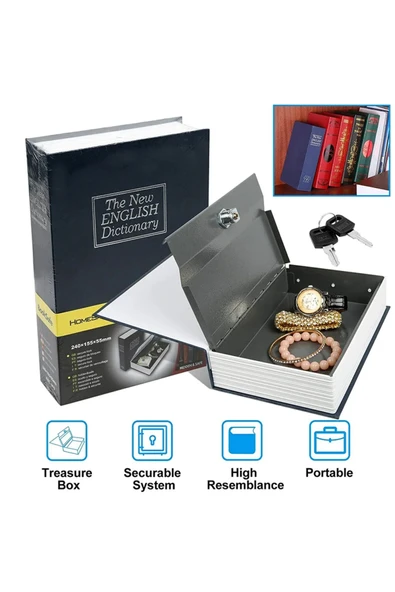 PNRSTORE Kitap Görünümlü Kasa Kumbara ürün görseli 1