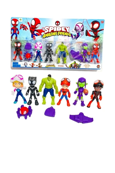 CNR Marvel 6'lı Karakter Figür Oyuncak Spidey Amazing Friends Figür - Tuka ürün görseli 1